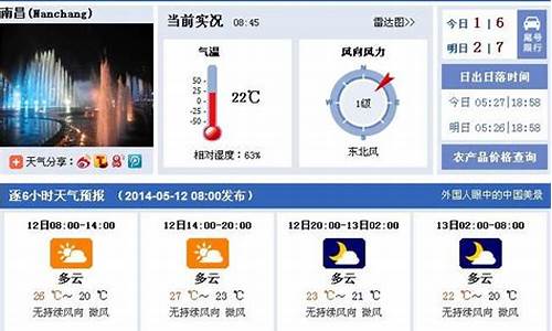 南昌今日天气_南昌今日天气预报